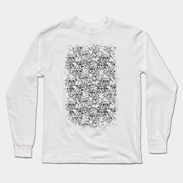 Oh English Bulldog Long Sleeve T-Shirt by huebucket